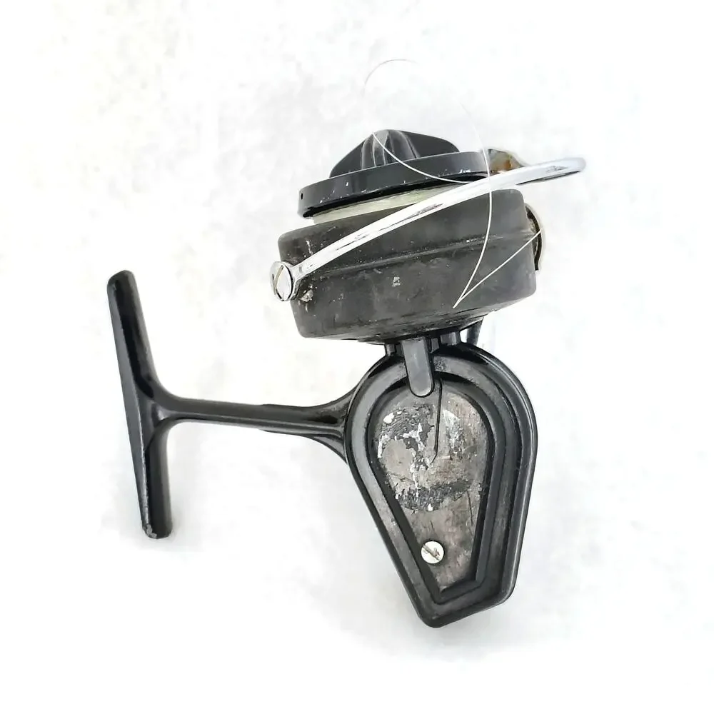 Garcia Mitchell 320 Black Metal Spinning Fishing Reel France 0417539 Brevette - Picture 4 of 8